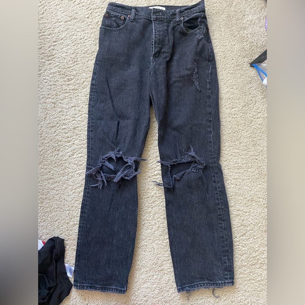 Abercrombie and fitch high rise jeans